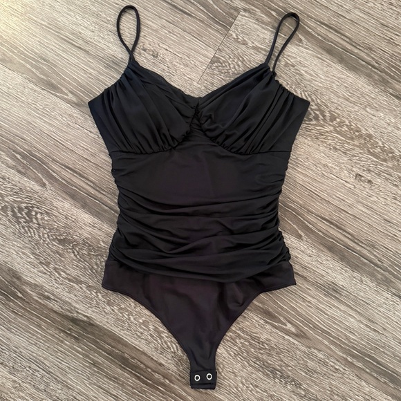 Express Body Contour Mesh Bodysuit - Picture 1 of 3